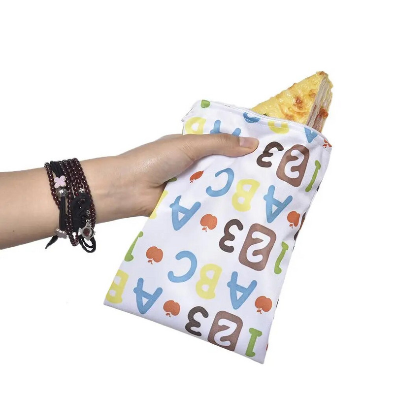 3 tk/komplekt Korduvkasutatavad toidu hoiukotid Lekkekindlad sügavkülmikukotid Võileivakotid Suupistekott Lõunasöögileivakott matkatoidu säilitamiseks