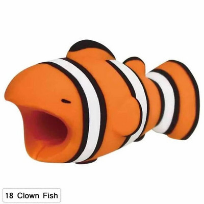 Loomade armas kaablikaitse multikas, spiraalne USB-kaitse, laadimiskaabli säästja silikoonist pooli kerija mobiiltelefonile