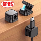 Magnetiniai kabelių spaustukai Kabelių laikiklis Reguliuojamas laido laikiklis po stalu Kabelių tvarkymas Laido tvarkyklė Laido laikiklis