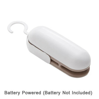 2 AZ 1-BEN USB-tölthető mini táska tömítő hőlezárók vágókéssel Újratölthető hordozható tömítő műanyag zacskó élelmiszerek tárolására
