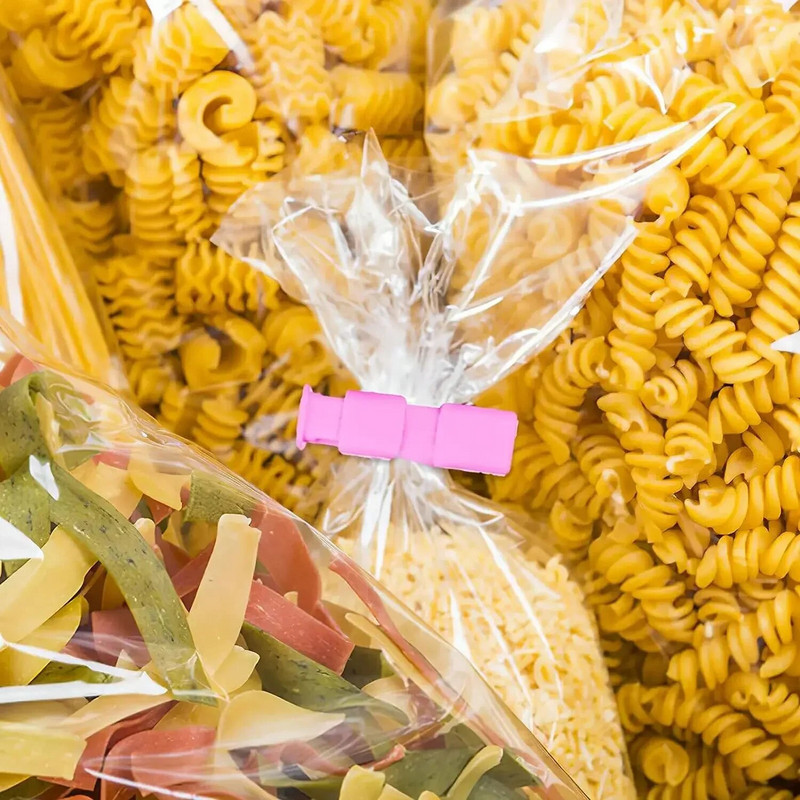 1-12 vnt. sandarinimo spaustukai šviežiai maistui duonai užkandžių maišelių spyruoklinis spaustukas virtuvės grūdų daržovių laikymo maišelis segtukų maišelis Sandarinimo įrankis