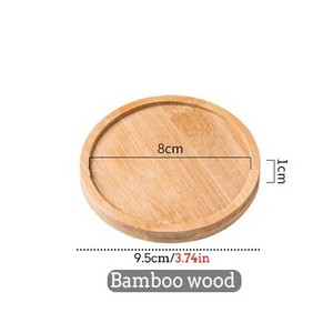 Farfurioara din lemn de bambus Tava pentru plante Dispenser sapun Tava Cana Ceai Cafea Rezistenta la caldura Tava pentru ghiveci Tava pentru ghiveci Home Decorati blat