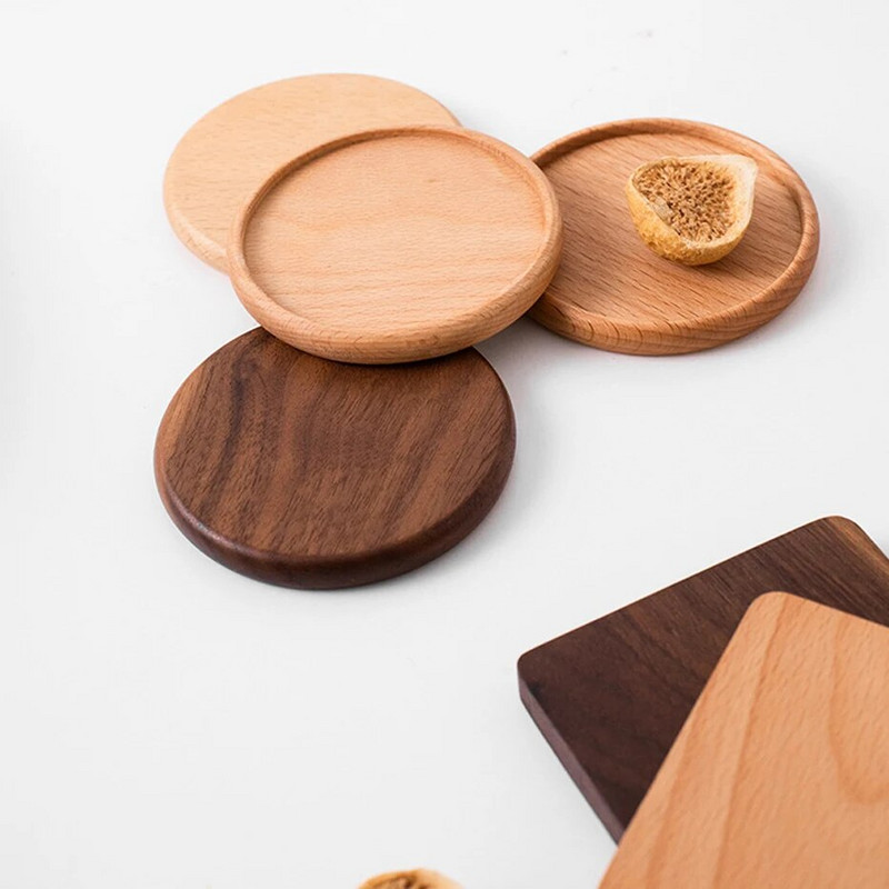 Bambuko medienos lėkštė Augalų padėklas Muilo dozatorius Padėklas arbatos puodelis Kavos karščiui atsparus puodelis Gėlių vazono padėklas namų stalviršis Decorati