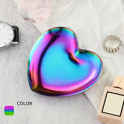 Ελαφρύ πολυτελές στυλ μεταλλικός δίσκος κοσμημάτων Δίσκος αποθήκευσης από ανοξείδωτο ατσάλι Διακόσμηση κοσμημάτων Κοιτώνας Καλλυντικών