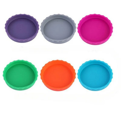 6kom Poklopci za poklopce soda Poklopci za limenke za piće za višekratnu upotrebu Silikonsko brtvljenje za zaštitu od curenja Poklopac za limenke Poklopac za bocu piva Višebojni limeni poklopac