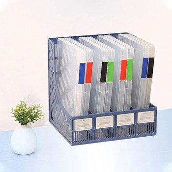 A4/A5 Преносима кутия с флип дизайн Сортиране на аксесоари за съхранение Прозрачна катарама против хлъзгане PP папка Органайзер за офис съхранение