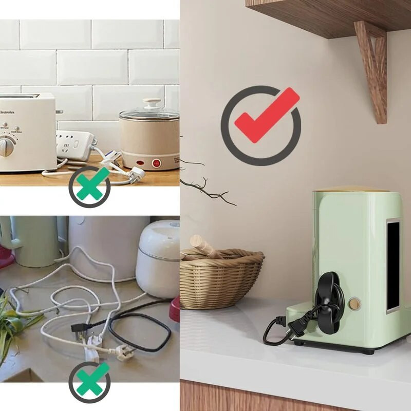 Organizator žičanih kabela Tidy Stezaljke za upravljanje Držač Ljepljivi omot za pohranjivanje kabela Namatač za kuhinjske aparate Računalo