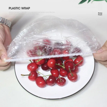 100 τεμ. Τσάντα τροφίμων Πλαστικό κάλυμμα τροφίμων Φρούτα λαχανικά Τσάντα φρέσκιας διατήρησης Ελαστικό κάλυμμα μπολ Saran Wrap Οργανισμός αποθήκευσης κουζίνας
