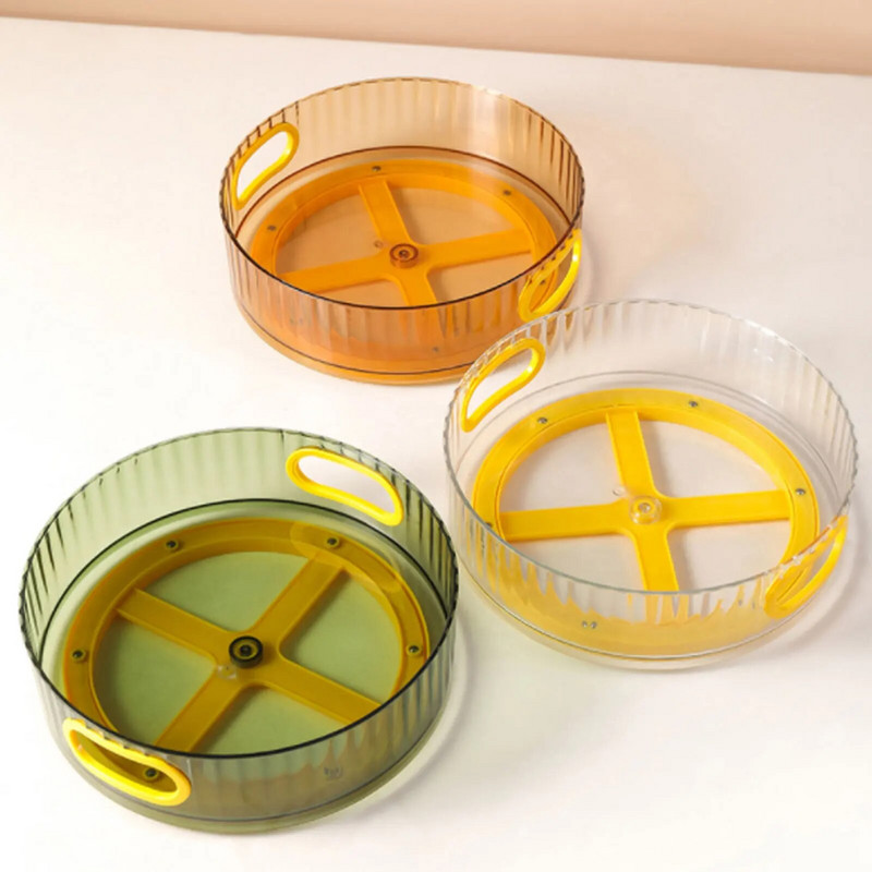 360 Besisukantis padėklas Vonios kambario laikymo dėžutė Virtuvės laikymo talpykla Kosmetikos laikiklis prieskoniams Užkandžiams maisto raštinės reikmenys tualeto reikmenys