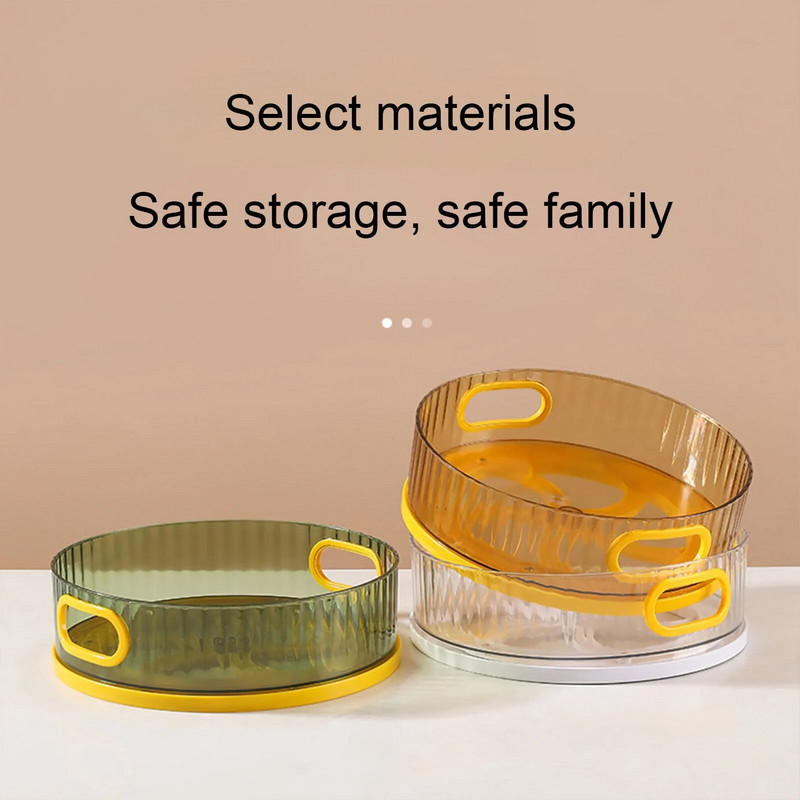 360 Besisukantis padėklas Vonios kambario laikymo dėžutė Virtuvės laikymo talpykla Kosmetikos laikiklis prieskoniams Užkandžiams maisto raštinės reikmenys tualeto reikmenys