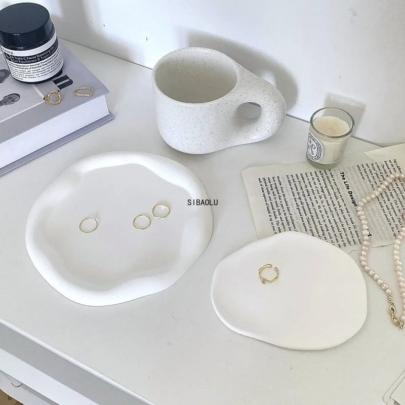 Skandinaviško stiliaus Paprastas ir netaisyklingas laikymo padėklas Gipso padėklas Papuošalai Papuošalai Nuotraukų Dekoravimas Rekvizitai Fotografijos Objektai Pagrindinis puslapis