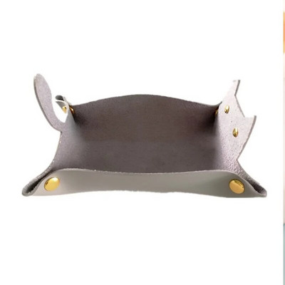 PU odinė laikymo dėžutė staliniams kompiuteriams saugojimo dėklo dėžutė kauliukų žaidimo sulankstomas dėklas Sulankstomas laikymo dėklas Stalo organizatoriaus priedai