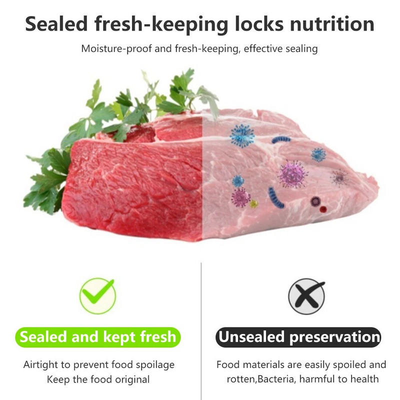 Mini uređaj za spajanje vrećica 2-u-1, prijenosni uređaji za toplinsko spajanje, punjivi ručni vakuumski uređaji za spajanje toplinom i rezač za pohranu hrane u plastične vrećice