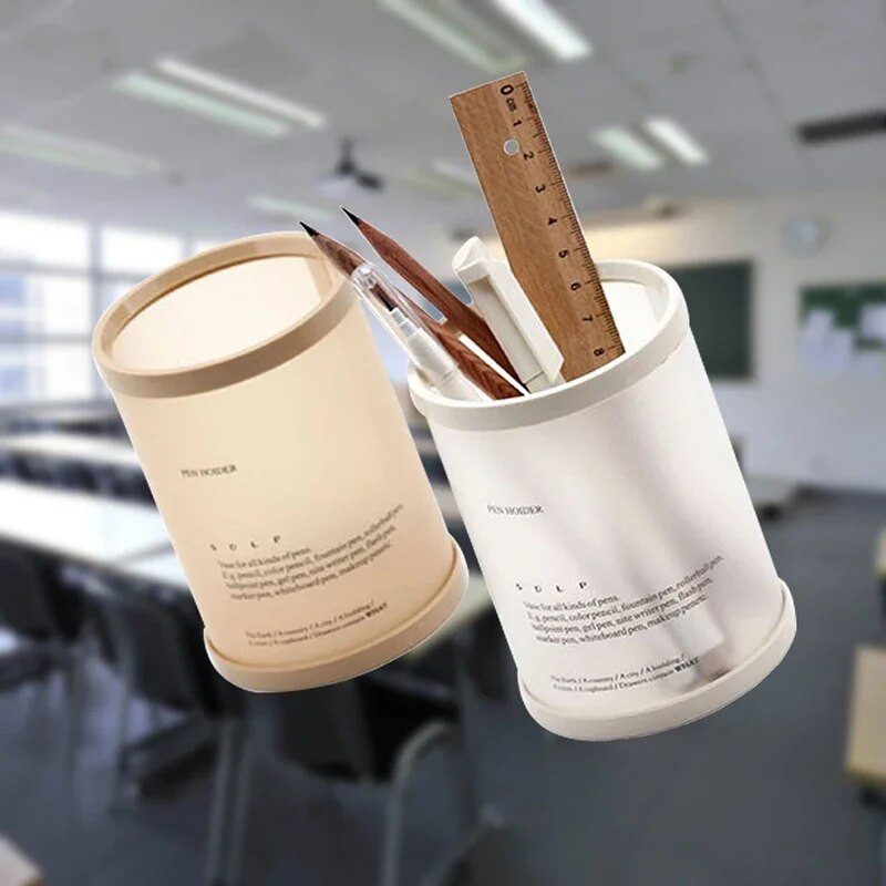 Cilindrinis nuimamas stalinis rašiklio laikiklis Biuro priedai Pieštukų stovas Dėklas Dėžutė Kanceliarinės prekės Mokytojo dovanos
