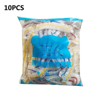 10/50/100 DB Színes Saran Wrap Eldobható Élelmiszer Takaró Élelmiszer minőségű Gyümölcs Frissen eltartható műanyag zacskó Konyhai kiegészítők