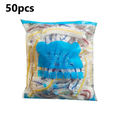 10/50/100 DB Színes Saran Wrap Eldobható Élelmiszer Takaró Élelmiszer minőségű Gyümölcs Frissen eltartható műanyag zacskó Konyhai kiegészítők