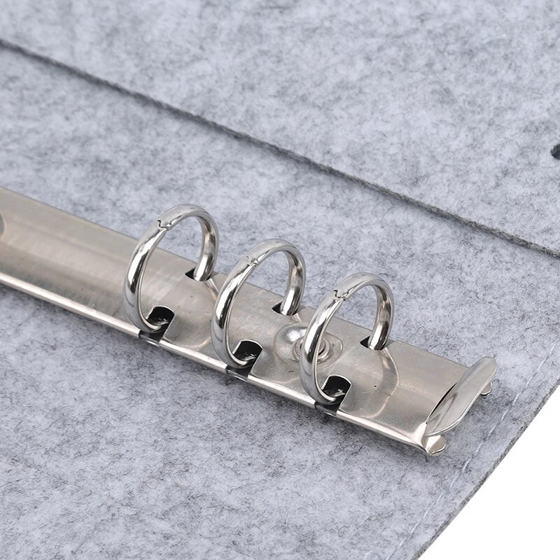 A5 A6 Bilježnica od tkanine od filca Loose Leaf Bilježnica Papirni rokovnik Unutarnja stranica Uvez s prstenom Dopisnica Poklon Putnički dnevnik