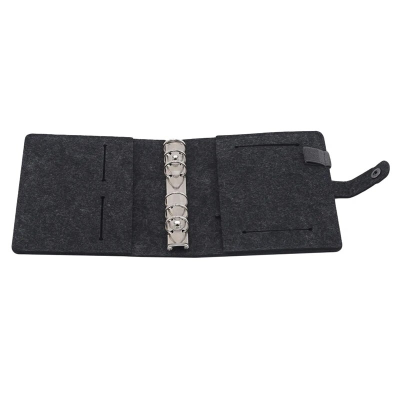 A5 A6 Bilježnica od tkanine od filca Loose Leaf Bilježnica Papirni rokovnik Unutarnja stranica Uvez s prstenom Dopisnica Poklon Putnički dnevnik