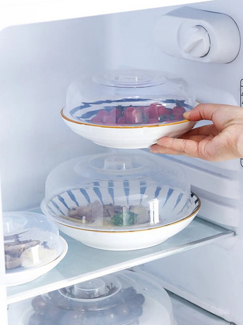 Φούρνος μικροκυμάτων Ειδικά σκεύη θέρμανσης Κάλυμμα μπολ ψυγείου στρογγυλό Πλαστικό διαφανές κατά του πιτσιλίσματος λαδιού Κάλυμμα μπολ φρέσκο