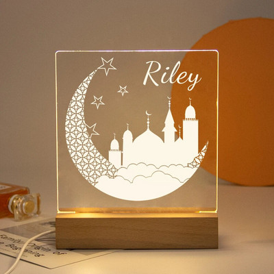 Drop Shipping Personalized Nightlight USB LED Προσαρμοσμένο όνομα Τρισδιάστατο φωτιστικό Διακόσμηση υπνοδωματίου Παιχνίδια γενεθλίων για μωρά Παιδιά Δώρο