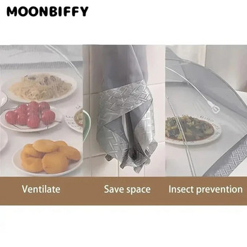 Πτυσσόμενο φυτικό κάλυμμα φαγητού οικιακής χρήσης Ομπρέλα σε σχήμα φυτικό κάλυμμα Τραπέζιου Κάλυμμα Fly Proof Vegetable New