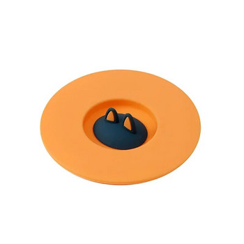 Hot Sale Κάλυμμα κύπελλου σιλικόνης για επαναχρησιμοποιήσιμο αυτί γάτας Αντισκονικό θερμομονωτικό καπάκι φλιτζάνι Σφραγίδες κούπες Κάλυμμα ποτών Εξαρτήματα Καπάκι σιλικόνης