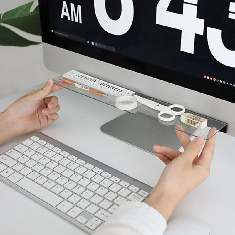 1 vnt akrilo monitoriaus pranešimų lenta lipniesiems lapeliams skirtukams telefonams kompiuterio ekranai kompiuterio monitoriai šoninio skydelio planavimo priemonė biuro laikiklis