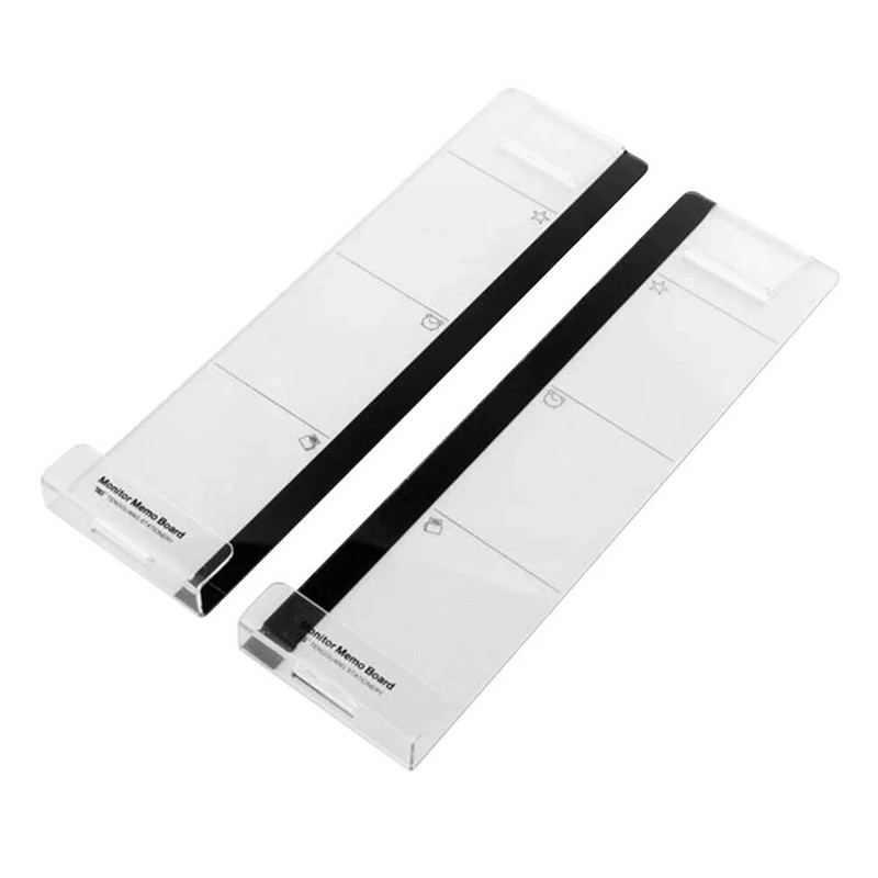 1 vnt akrilo monitoriaus pranešimų lenta lipniesiems lapeliams skirtukams telefonams kompiuterio ekranai kompiuterio monitoriai šoninio skydelio planavimo priemonė biuro laikiklis