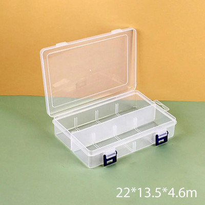 Plastične perle Kutija za pohranu 8/10 rešetke Kutija za nakit Uklonjiva prozirna kutija Kuka Organizator za pohranu za naušnice Nokti