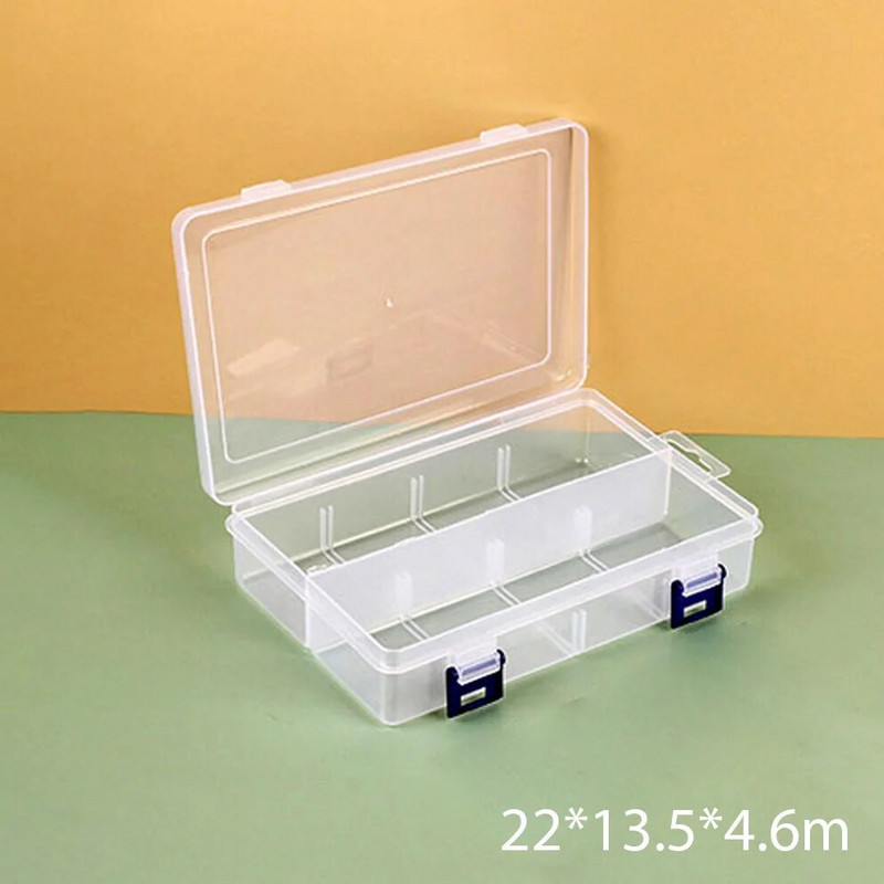 Plastične perle Kutija za pohranu 8/10 rešetke Kutija za nakit Uklonjiva prozirna kutija Kuka Organizator za pohranu za naušnice Nokti
