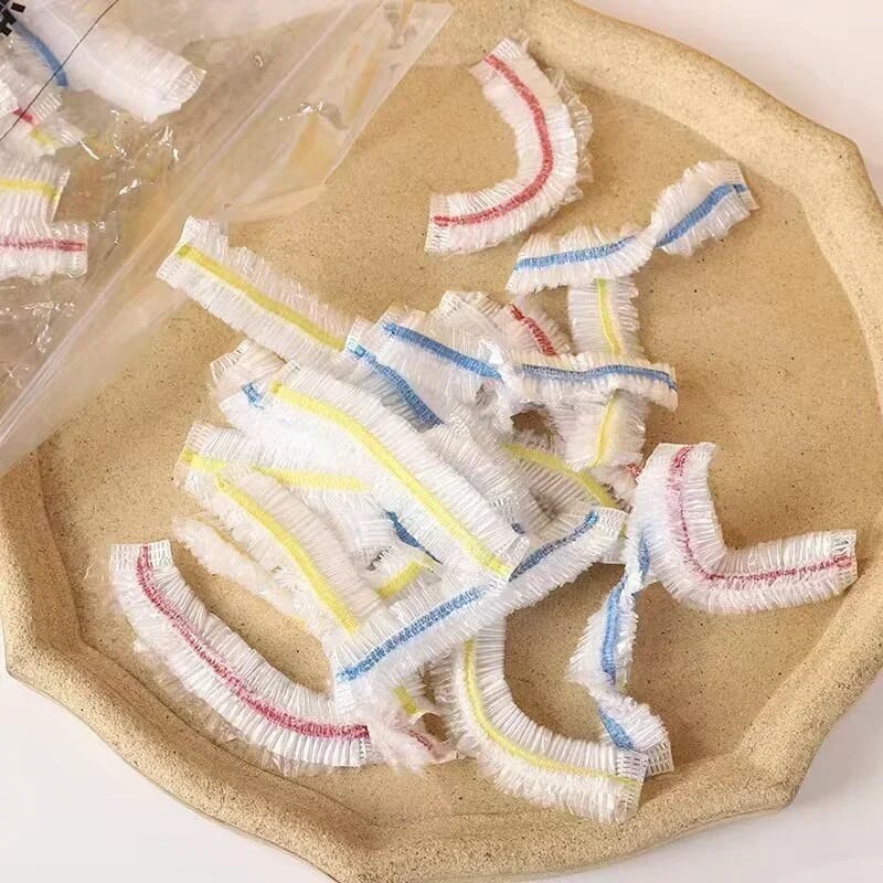 Vienkartinis spalvingas lipnios plėvelės dangtelis Maisto klasės Šviežiai išlaikantis plastikinis maišelis Dulkių elastingas dangtelis Virtuvės šaldytuvo priedai