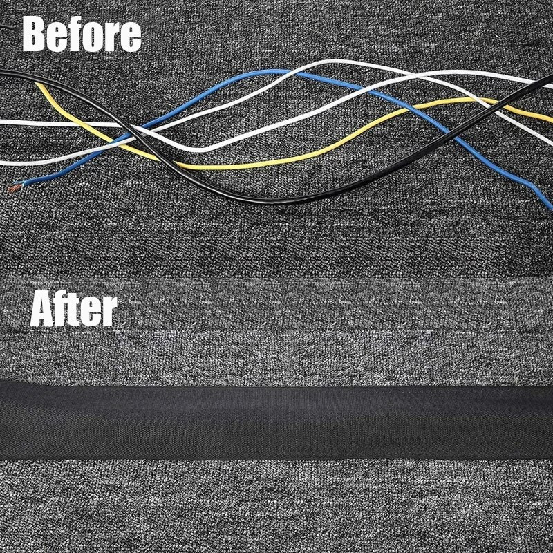 1 metar, mekana podesiva kuka i omča, uredski stolni žičani poklopac za kabel za pod/tepih/prtljažnik/stol Uredski materijal