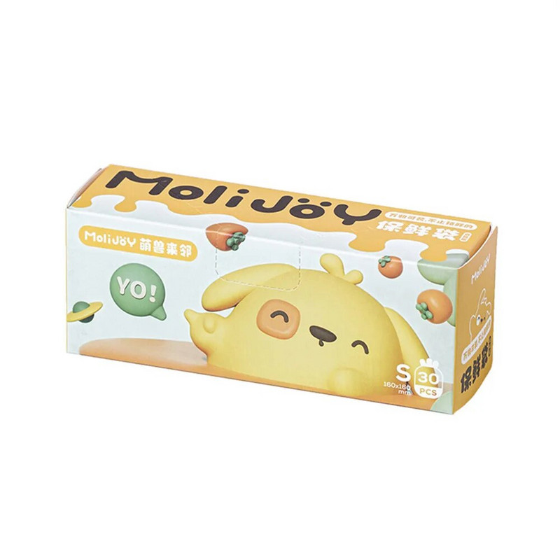 Maistinis šviežiai laikomas krepšys Animacinių filmų buitiniai vaisiai ir daržovės Maisto šaldymo maišelis Dvigubo briauna Drėgmei atsparūs laikymo maišeliai