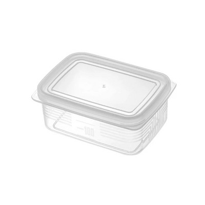 Cutie transparentă de conservare a frigiderului Cutie pătrată de depozitare din plastic de calitate alimentară, cutie sigilată, rezistentă la frig.