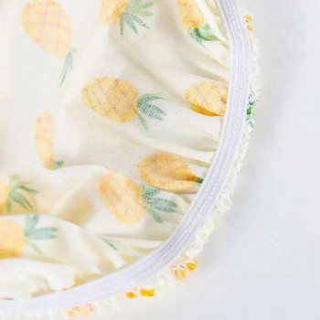 Калъфи за съхранение на храна Миещи се разтегливи платна за плодова салата Свежа купа с чист памук Високоеластични запечатани памучни калъфи за купи за