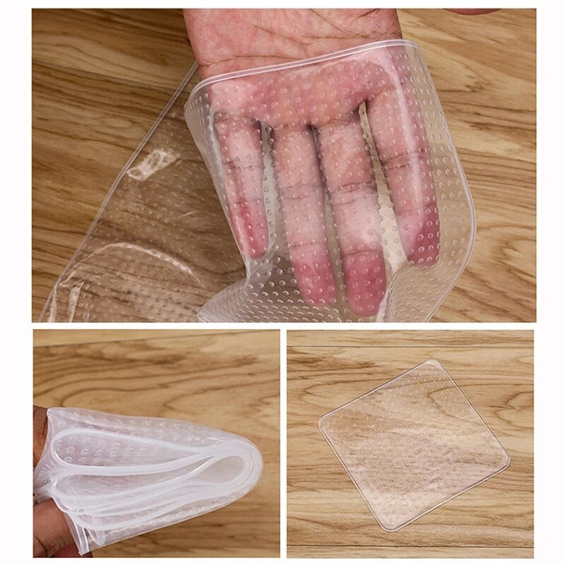 Toidukvaliteediga silikoonist toidukile korduvkasutatav toiduainete säilituskile külmkapp, suletud säilituskate Köögi köögitarvikud