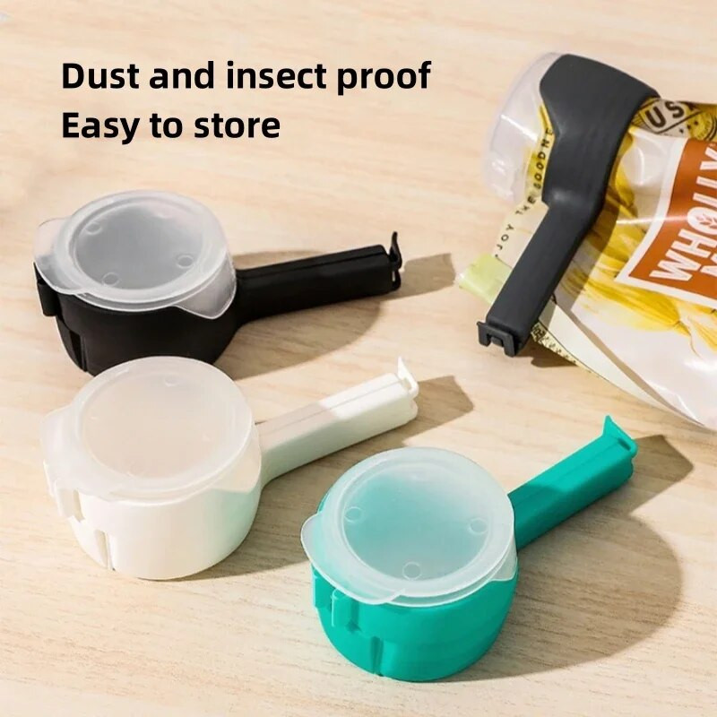 Užkandžių sandarinimo spaustukas Fresh Seal Clamp Plastikinis pagalbininkas Maisto laikytojas Sandarinimo artefaktas Kelioniniai virtuvės prietaisai