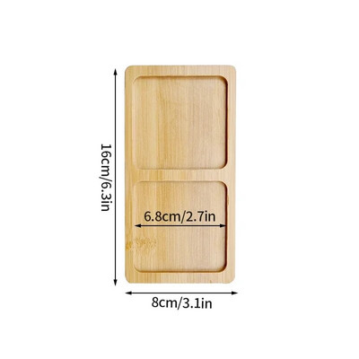 Bambuko padėklas Netaisyklingi gėlių vazonai Daugiafunkcinė medinė lėkštė Virtuvė Dekoratyvinė medinė lėkštė Kavos puodelis Padėklas maisto pyragas