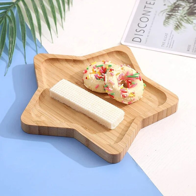 Bambuko padėklas Netaisyklingi gėlių vazonai Daugiafunkcinė medinė lėkštė Virtuvė Dekoratyvinė medinė lėkštė Kavos puodelis Padėklas maisto pyragas