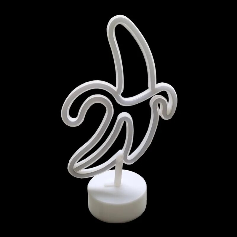 Banană LED Neon Lumină Lumini Luminoase Fructe Decorare Festival Lampă Neon Pentru Home Decor Party Copii Adulti Cadou