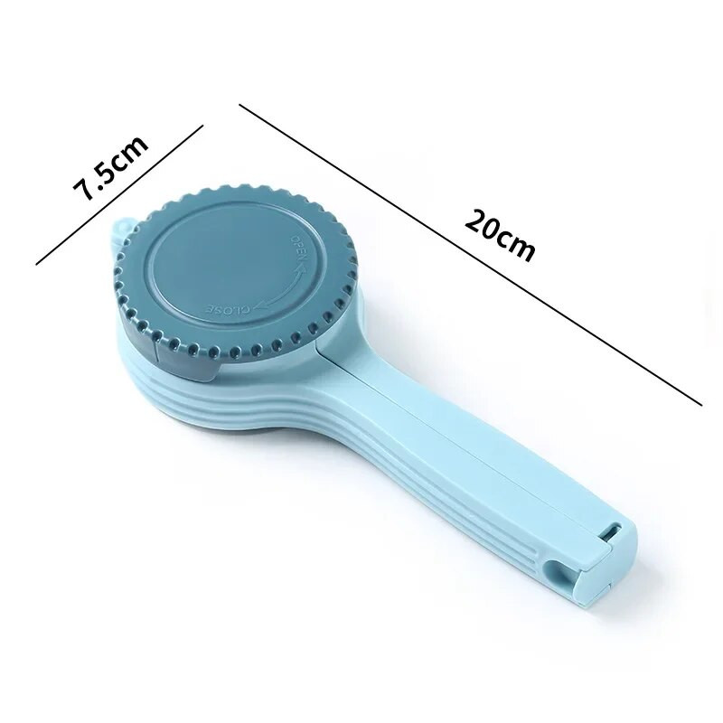 Sandarinimo užpilkite maisto laikymo maišelio spaustukas Užkandžių sandarinimo spaustukas Šviežiai išlaikomas sandariklis Plastikinis pagalbininkas Maisto taupymo priemonė Kelioniniai virtuvės įtaisai