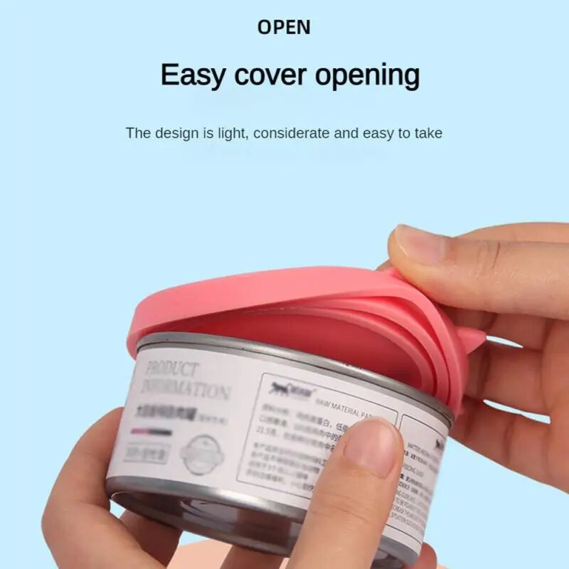 1/2 KOM Poklopci za limenke za višekratnu upotrebu 3-u-1 Poklopci za konzerve za hranu za kućne ljubimce Silikonska navlaka za pse Mačke Brtva poklopca za pohranu Rastezljiva navlaka Potrepštine za kućne ljubimce