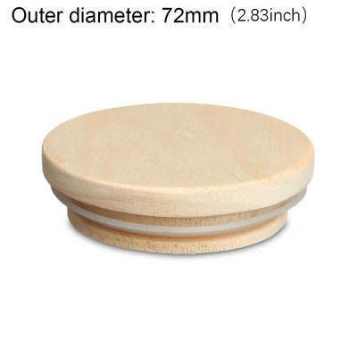 70mm/86mm újrafelhasználható bambusz fa fedelek befőttesüveg fedél szalmalyukkal szilikon tömítőgyűrű széles szájú csésze fedők sapkák dekor kézművesség