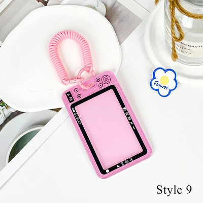 Akrilinis kortelių dėklas pakabukas kortelių laikiklis kortelių apsauginis dėklas Skaidrus kortelių dėklas Įjungiamas kortelių laikiklis Daugiaspalvis dekoratyvinis