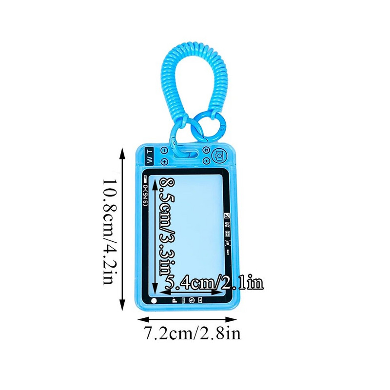 Akrilinis kortelių dėklas pakabukas kortelių laikiklis kortelių apsauginis dėklas Skaidrus kortelių dėklas Įjungiamas kortelių laikiklis Daugiaspalvis dekoratyvinis