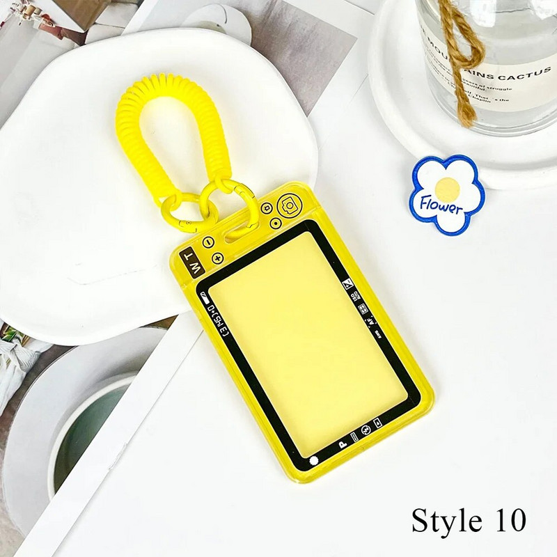 Akrilinis kortelių dėklas pakabukas kortelių laikiklis kortelių apsauginis dėklas Skaidrus kortelių dėklas Įjungiamas kortelių laikiklis Daugiaspalvis dekoratyvinis