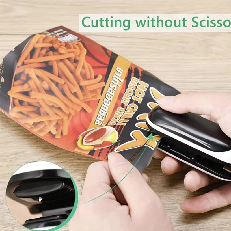 1 KOM Mini prijenosni uređaj za zavarivanje, stroj za toplinsko zavarivanje paketa za zatvaranje vrećica, termoplastična zatvaranje vrećica za hranu bez baterija