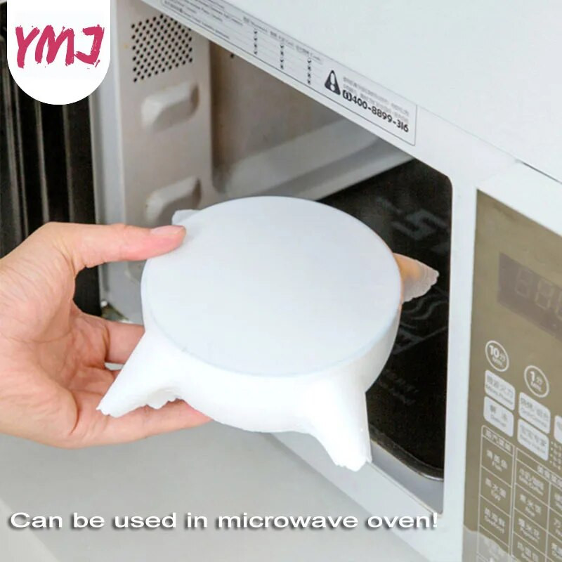 1kom Poklopac za lonac za višekratnu upotrebu Silikonski poklopci za održavanje svježine Paket za zagrijavanje za mikrovalnu Univerzalni poklopac za zdjelu Vakuum Dobra elastičnost Zatvoreni poklopac