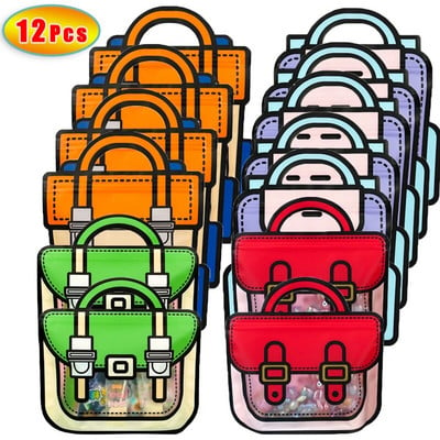 Νέες τσάντες μπισκότων Σχολικές τσάντες σχήματος Σνακ Πακέτο Τσάντες καραμέλα με κλειδαριά με φερμουάρ Τσάντες συσκευασίας Παιδικά δώρα γενεθλίων Διακόσμηση