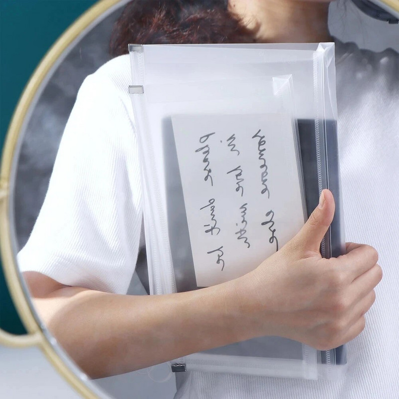 Θήκη αποθήκευσης γραφικής ύλης Διαφανής τσάντα εγγράφων A4 A5 A6 Γραφείο Θήκη αρχείου γραφείου Σχολικός φάκελος Θήκη με φερμουάρ Θήκη Βρόχου Οργάνωση